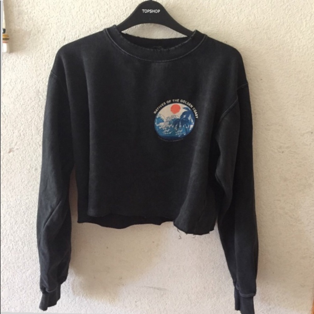 Brandy Melville Golden Coast cropped sweatshirt